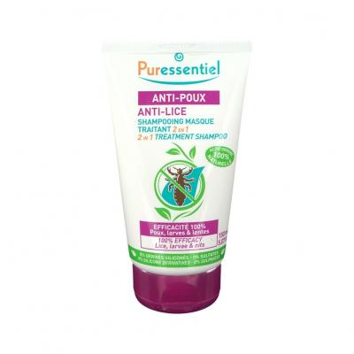 PURESSENTIEL Shampooing traitant 2 en 1 Anti-Poux 1050ml