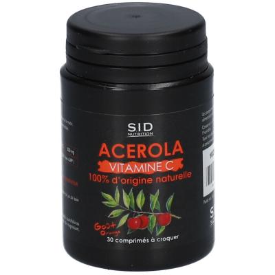 S.I.D NUTRITION SID Nutrition Sant&eacute; Tonique Ac&eacute;rola 30 comprim&eacute;s &agrave; croquer