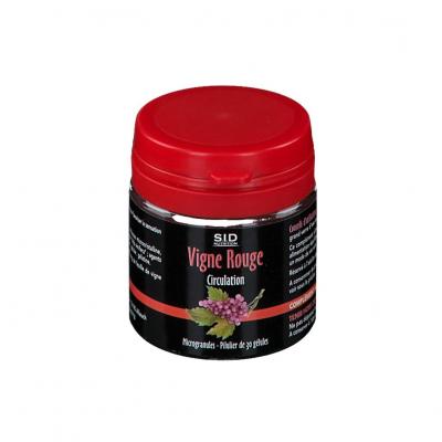 S.I.D NUTRITION  Vigne Rouge 30 G&eacute;lules - Pilulier 30 G&eacute;lules