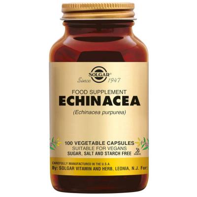SOLGAR  Echinac&eacute;e G&eacute;lules V&eacute;g&eacute;tales - Flacon 100 g&eacute;lules v&eacute;g&eacute;tales