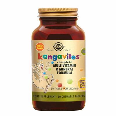 SOLGAR  Kangavites Multi 60 Comprim&eacute;s &agrave; Croquer Tropical Punch