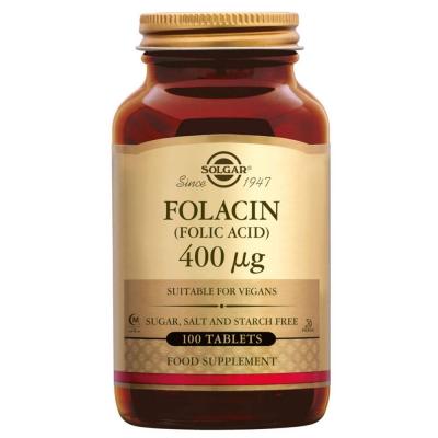 SOLGAR Vitamine B9  (acide folique) 400&micro;g - 100 comprimes