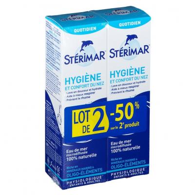 STERIMAR St&eacute;rimar B&eacute;b&eacute; Hygi&egrave;ne du Nez Lot de 2 x 100 ml