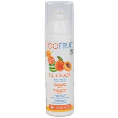 TOOFRUIT  1, 2, 3, Soleil Kids Lait solaire Spf50 Abricot - Aloe Vera Bio