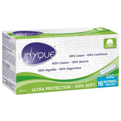UNYQUE  Tampons Sans Applicateur Normal x16 - Bo&icirc;te 16 tampons digitaux