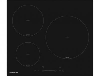 DAEWOO Plaque de cuisson &agrave; induction -  - 3 foyers - 60 cm - Noir