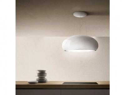 ELICA  hotte de suspension SEASHELL (Blanc perle - Acier)
