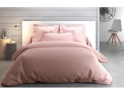 ANNE DE SOLENE Housse couette Vexin 240x220 O de rose Percale 80F 