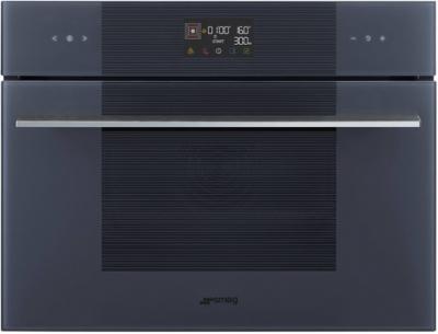 SMEG Micro ondes Combin&eacute; Encastrable SO4102M1G, Lin&eacute;a, Neptune grey, Combin&eacute; compact 