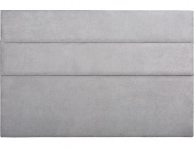 CONCEPT1 T&ecirc;te de lit Nelio 140cm Bronx gris clair 