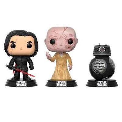  Star Wars Episode Viii Pack 3 Figurines Pop! Vinyl First Order 9 Cm
