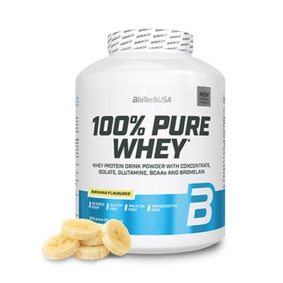 BIOTECH USA Pot de prot&eacute;ines 100 % pur lactos&eacute;rum  - Banane - 2,27kg