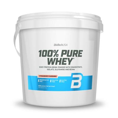 BIOTECH USA Whey prot&eacute;ine -  - 100% PURE WHEY (4kg) - Saveur Fraise