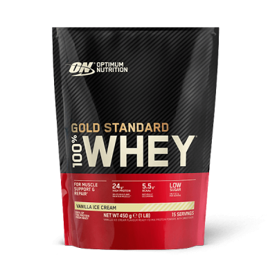 OPTIMUM NUTRITION  Gold Standard 100% Whey 450 gr Glace &agrave; la vanille