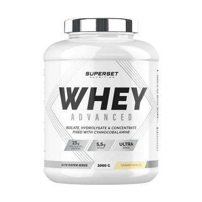 SUPERSET NUTRITION Whey prot&eacute;ine -  - 100% WHEY PROTEINE ADVANCED (2kg) - Saveur Vanille Cr&eacute;meuse