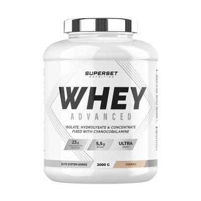 SUPERSET NUTRITION 100% WHEY PROTEINE ADVANCED (2kg)   Whey prot&eacute;ine   Cookies    