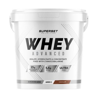 SUPERSET NUTRITION 100% WHEY PROTEINE ADVANCED (4KG) Whey prot&eacute;ine Chocolat  