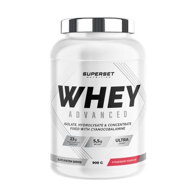 SUPERSET NUTRITION 100% WHEY PROTEINE ADVANCED (900gr)   Whey prot&eacute;ine   Fraise Yogourt    