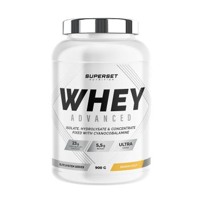 SUPERSET NUTRITION Whey prot&eacute;ine -  - 100% WHEY PROTEINE ADVANCED (900gr) - Saveur Banana Split
