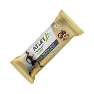 ATLET NUTRITION Barre &eacute;nerg&eacute;tique Bio macadamia et chocolat blanc 