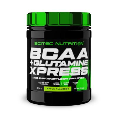 SCITEC NUTRITION  BCAA+Glutamine Xpress 300g Pomme - BCAA