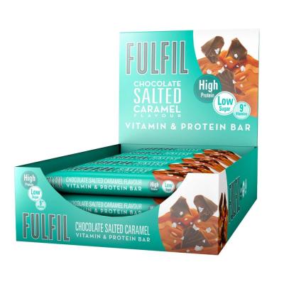 FULFIL NUTRITION Bo&icirc;te De Barres Fulfil (15x55g)Caramel Sal&eacute; Barres Prot&eacute;in&eacute;esFulfil