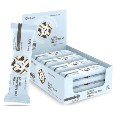 QNT Bo&icirc;te Milkii Protein Bar (12x60g)Chocolat Noix De Coco Barres Prot&eacute;in&eacute;es