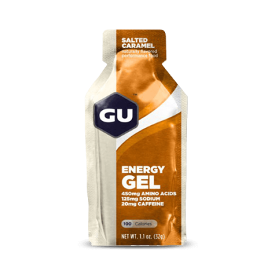 GU  Salted 24 Units Caramel Energy Gels Box Marron