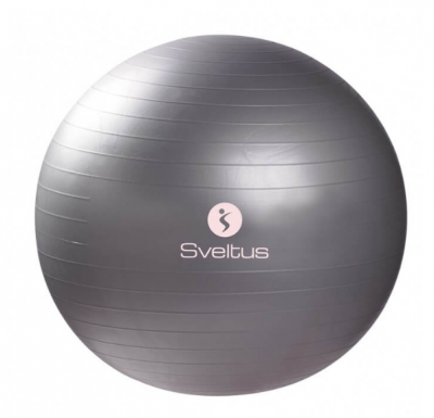 SVELTUS  ballon de fitness 65 cm gris en bo&icirc;te