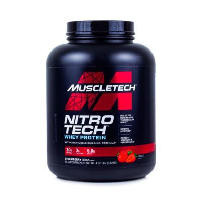 MUSCLETECH  Nitro-Tech Performance Series 1.8 kg Fraise - Isolat&nbsp;de&nbsp;lactos&eacute;rum