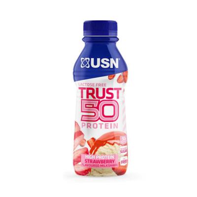 USN Pack Trust Protein Fuel 50 (6x500ml)Fraise Boissons Prot&eacute;in&eacute;es
