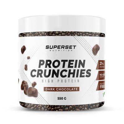 SUPERSET NUTRITION PROTEIN CRUNCHIES (550g)  Desserts Chocolat Noir  Chocolat Noir