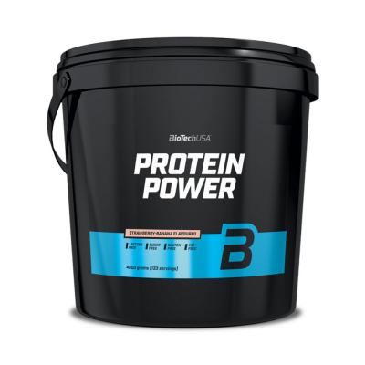 BIOTECH USA  Protein Power 4000g Banane Fraise - Formules avanc&eacute;es