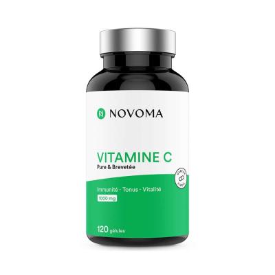 NOVOMA Compl&eacute;ment alimentaire Vitamine C - Nutrivita - 120 g&eacute;lules blanc/vert