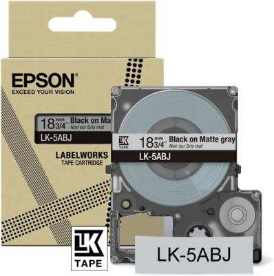 EPSON  C53S672087 Ruban Noir(e)SurGris Original LK-5ABJ
