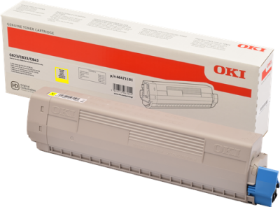 Oki C Toner Jaune Original 46471101