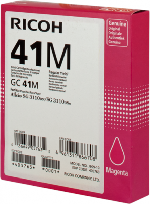 RICOH Cartouche d'encre gel magenta gc41m