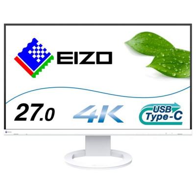 EIZO  FlexScan EV2740S 27"" LCD 4K Ultra HD 6 ms Blanc