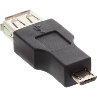 INLINE Adaptateur otg &reg; micro usb micro-b m&acirc;le vers usb a femelle