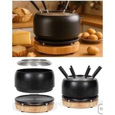 LIVOO Appareil &agrave; fondue - - 1200W - 3,5L - 8 personnes - Thermostat r&eacute;glable