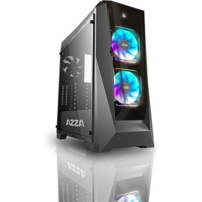 AZZA  Boitier Moyen Tour ATX Chroma B RGB avec panneau vitr&eacute; (Noir)