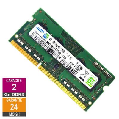 SAMSUNG Barrette M&eacute;moire 2Go RAM DDR3 M471B5773DH0-CK0 SO-DIMM PC3-12800S 