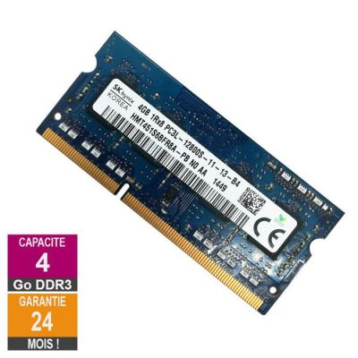 HYNIX Barrette M&eacute;moire 4Go RAM DDR3  HMT451S6BFR8A-PB SO-DIMM PC3L-12800S 1Rx8 691740-001 