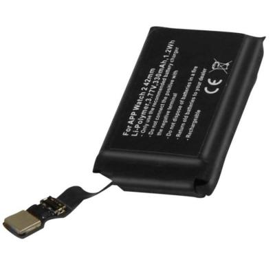 AVIZAR Batterie de Remplacement pour Watch 2 42mm Li-Polymer 3,77V 330mAh 1,2Wh Noir