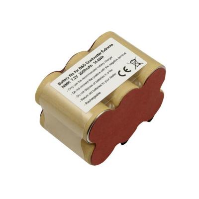 AVIZAR Batterie NiMH 2000mAh pour Aspirateur Black and Decker Dustbuster Extreme 7,2V Dor&eacute;e