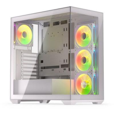 KRUX Bo&icirc;tier PC -  - KRXD009 - Blanc - Tour - Verre tremp&eacute;