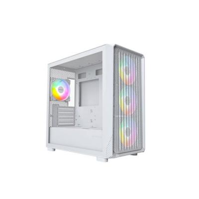 MONTECH Bo&icirc;tier PC Micro ATX -  - X5M - Ventilateurs ARGB - Panneau en verre - Blanc