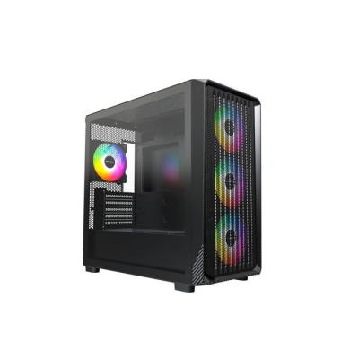 MONTECH Bo&icirc;tier PC Micro ATX - - X5M - Ventilateurs ARGB - Panneau en verre - Fibre de carbone