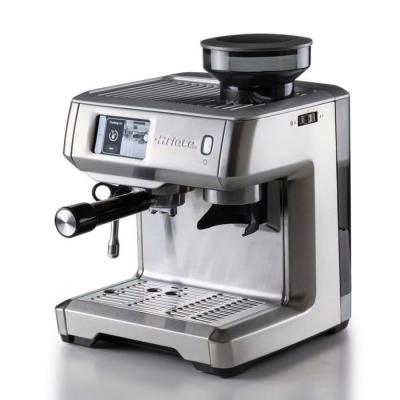 ARIETE Machine &agrave; caf&eacute; 1312 avec &eacute;cran num&eacute;rique et moulin &agrave; caf&eacute; int&eacute;gr&eacute; Gris