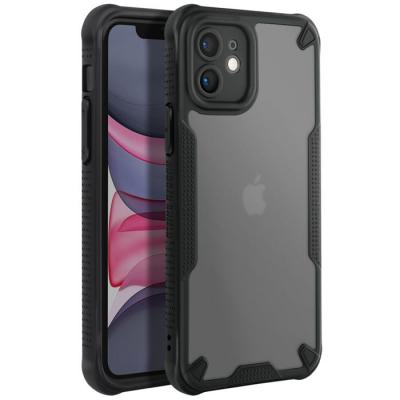 AVIZAR Coque Antichoc pour iPhone 11 Coins renforc&eacute;s Dos Mat Anti-trace Noir
